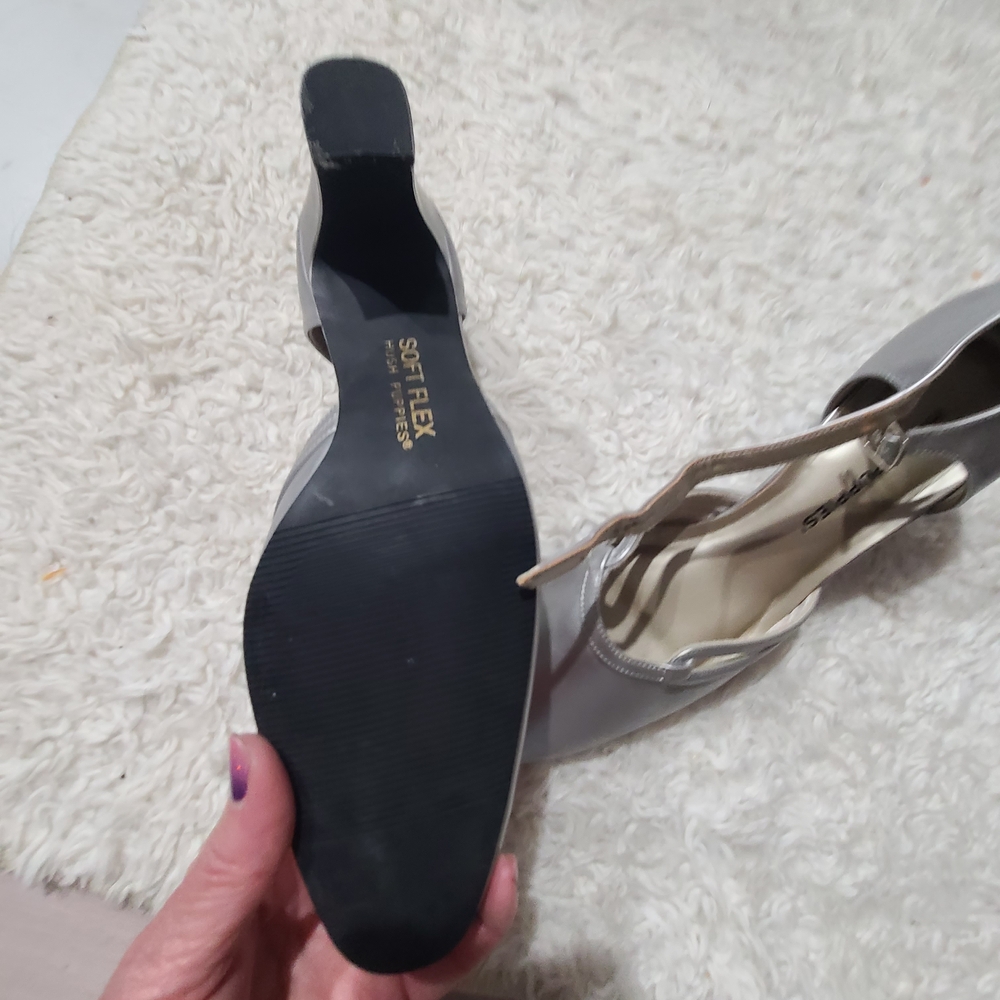 Hush Puppies Silver Heels